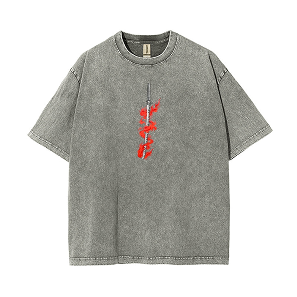 Vintage Oversized T-Shirt Demon Slayer