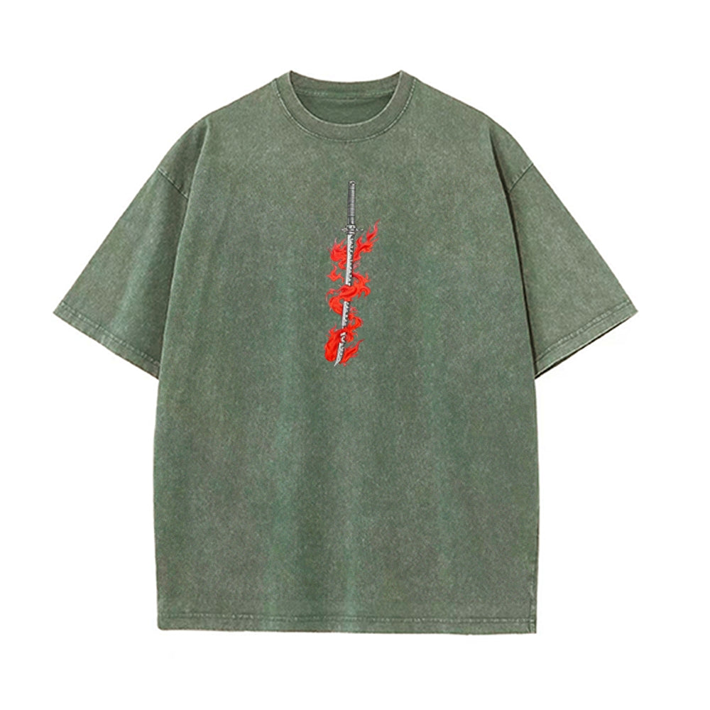 Vintage Oversized T-Shirt Demon Slayer