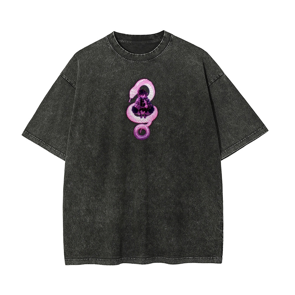 Vintage Oversized T-Shirt Demon Slayer