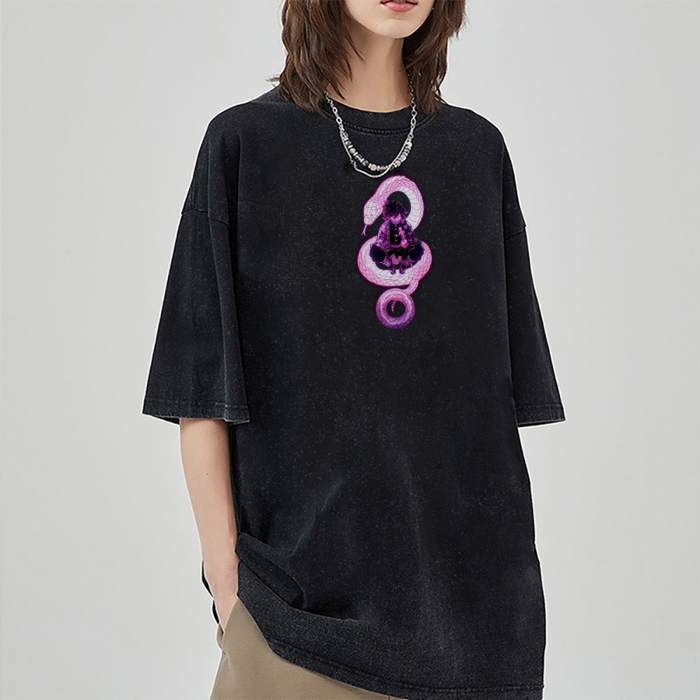 Vintage Oversized T-Shirt Demon Slayer