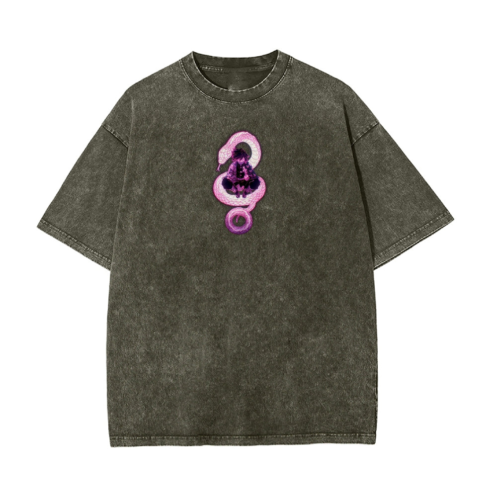 Vintage Oversized T-Shirt Demon Slayer