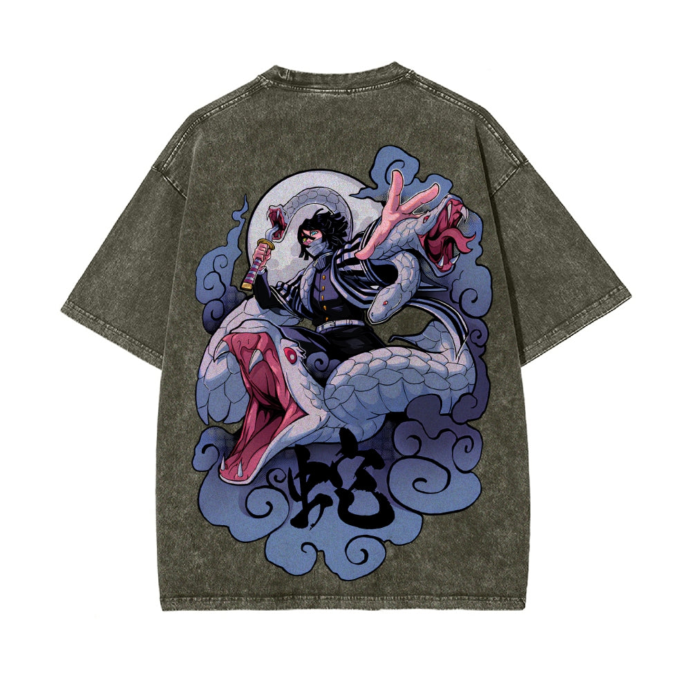 Vintage Oversized T-Shirt Demon Slayer