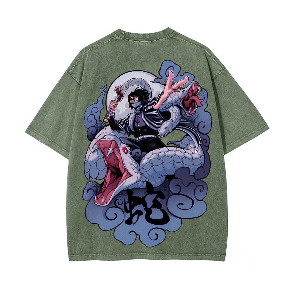 Vintage Oversized T-Shirt Demon Slayer