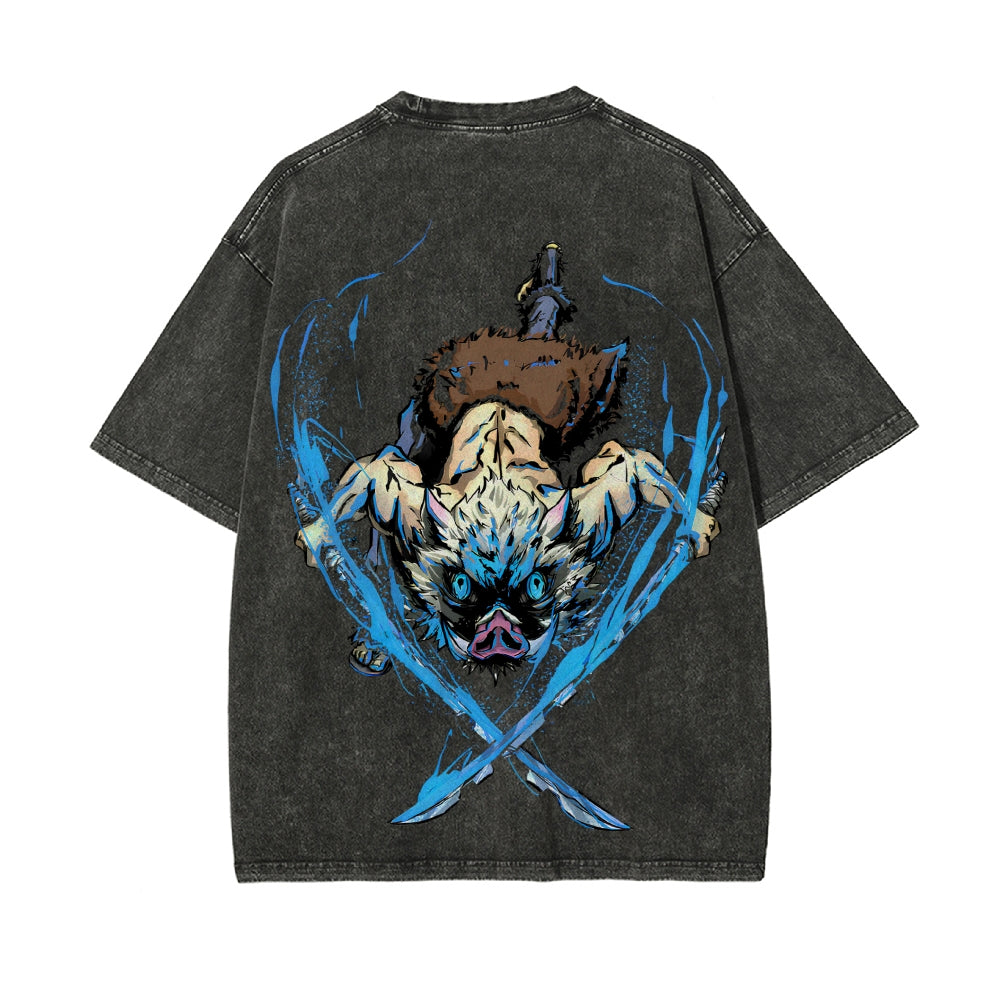 Vintage Oversized T-Shirt Demon Slayer