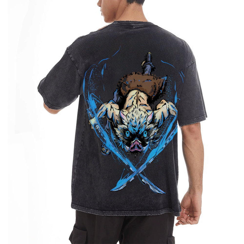 Vintage Oversized T-Shirt Demon Slayer