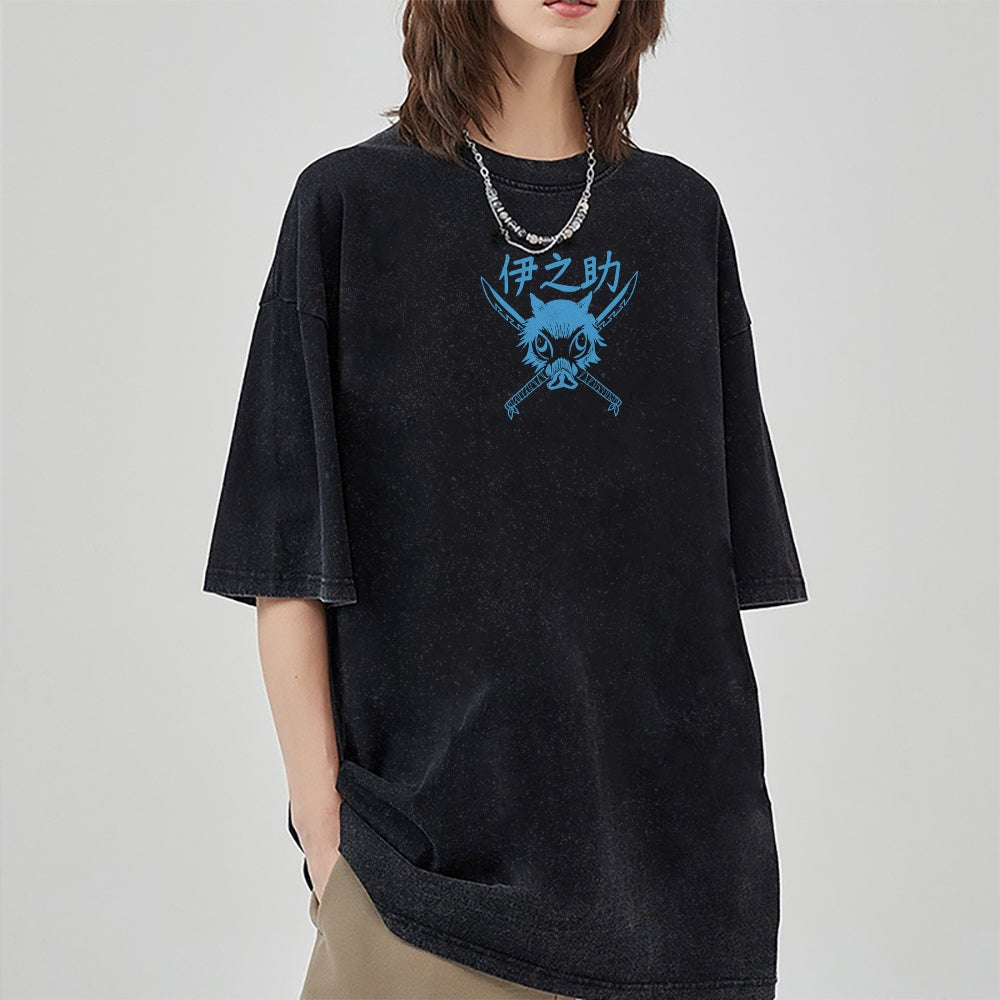 Vintage Oversized T-Shirt Demon Slayer