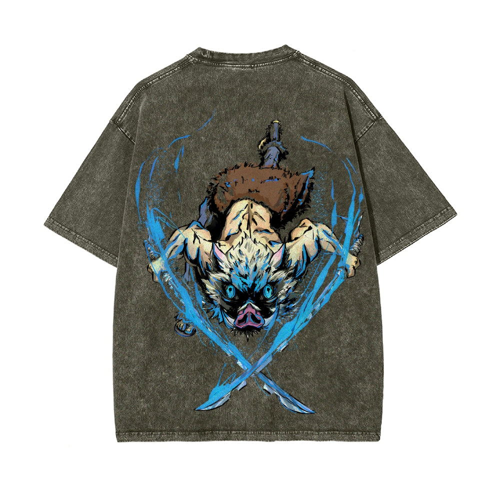 Vintage Oversized T-Shirt Demon Slayer