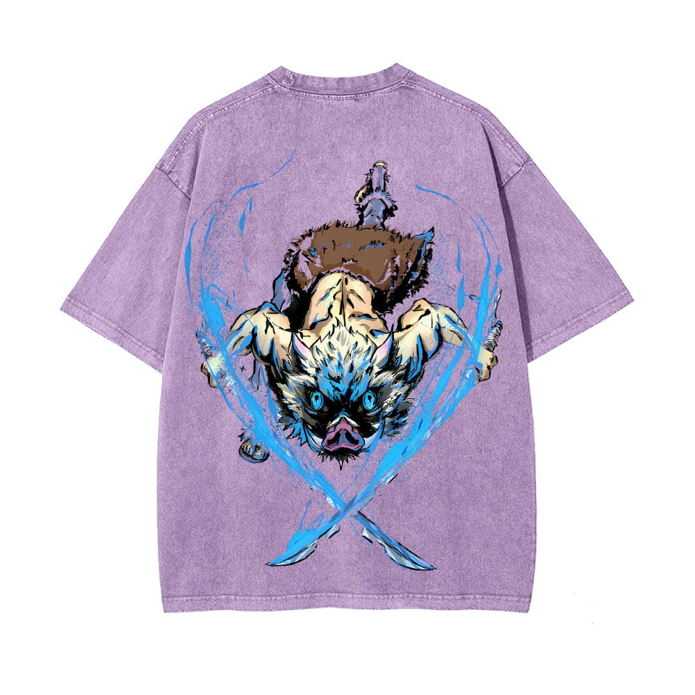 Vintage Oversized T-Shirt Demon Slayer