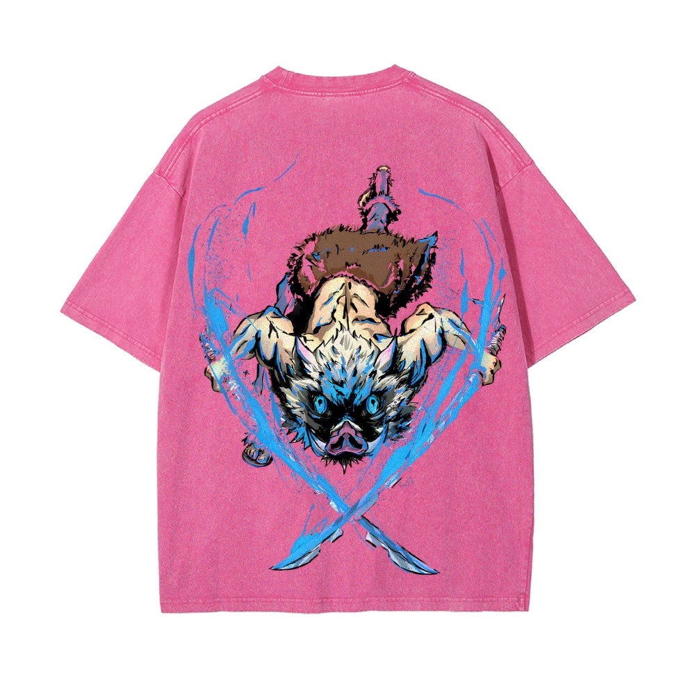 Vintage Oversized T-Shirt Demon Slayer
