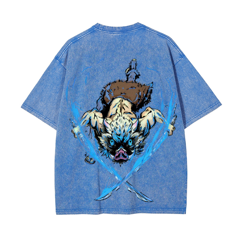 Vintage Oversized T-Shirt Demon Slayer