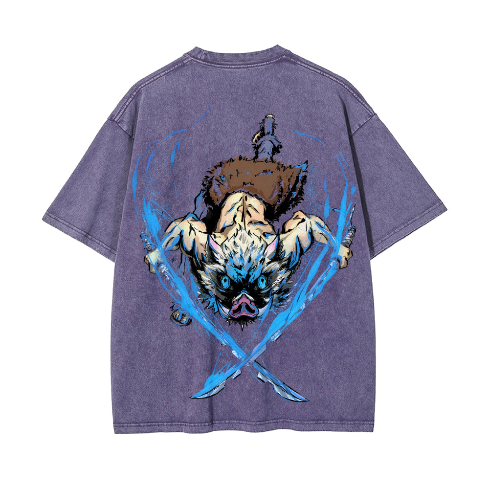 Vintage Oversized T-Shirt Demon Slayer