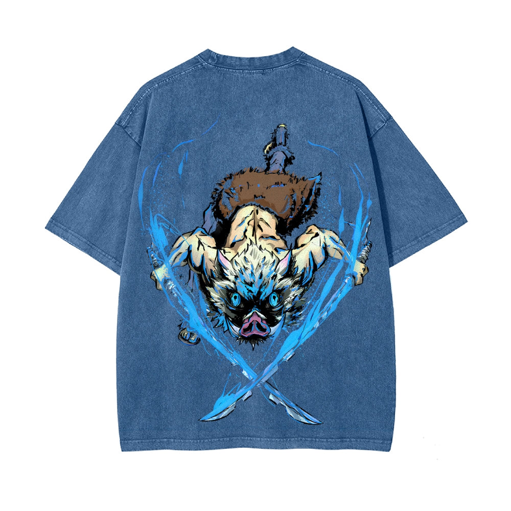 Vintage Oversized T-Shirt Demon Slayer
