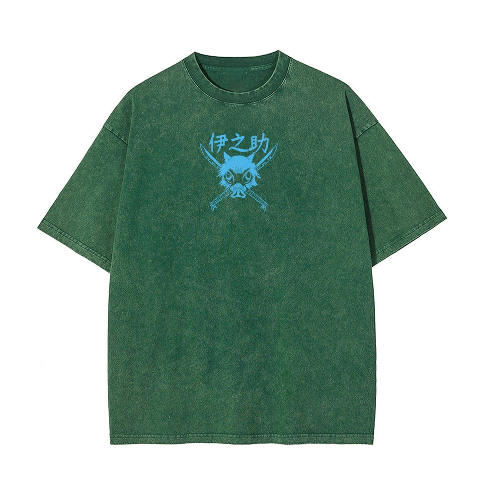Vintage Oversized T-Shirt Demon Slayer