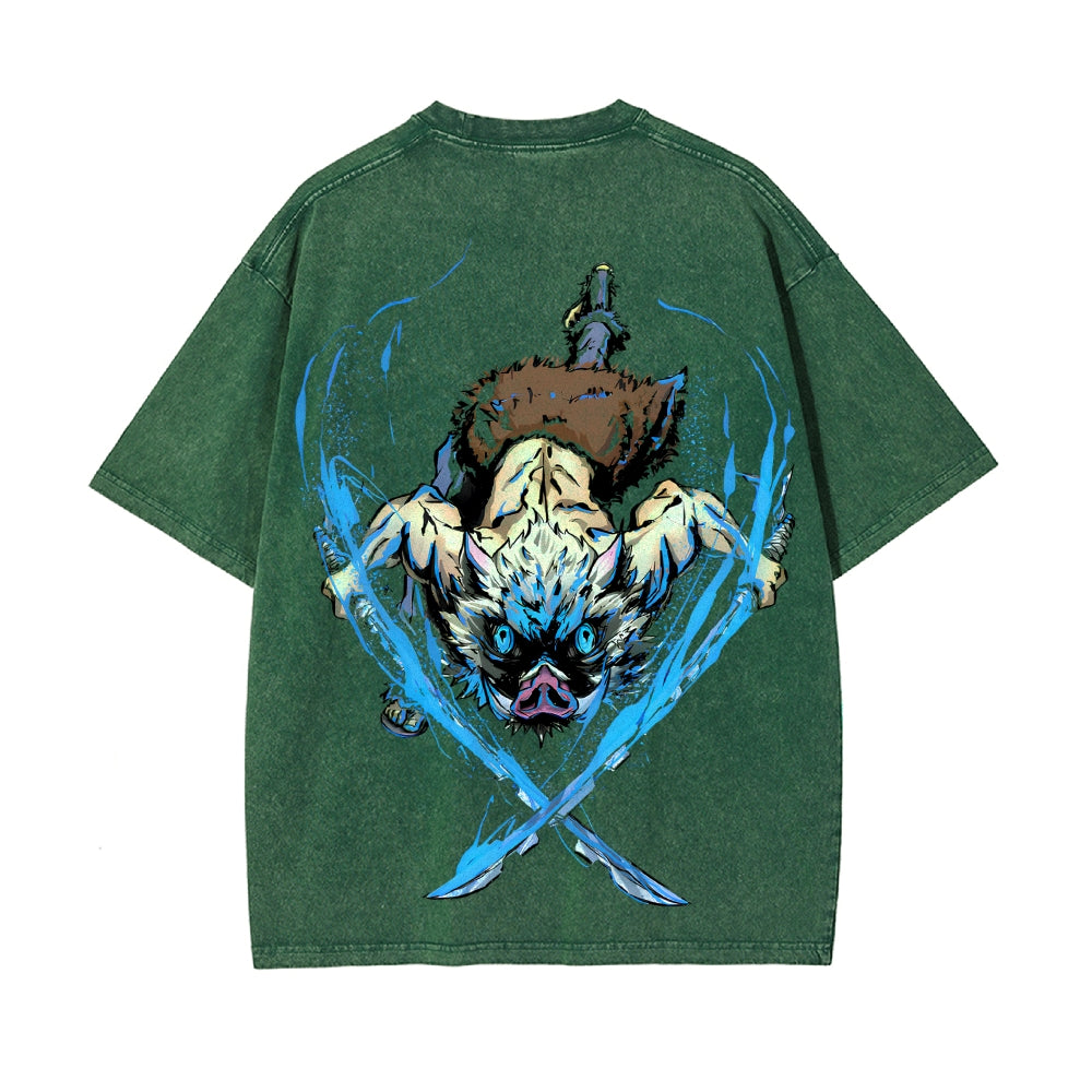 Vintage Oversized T-Shirt Demon Slayer