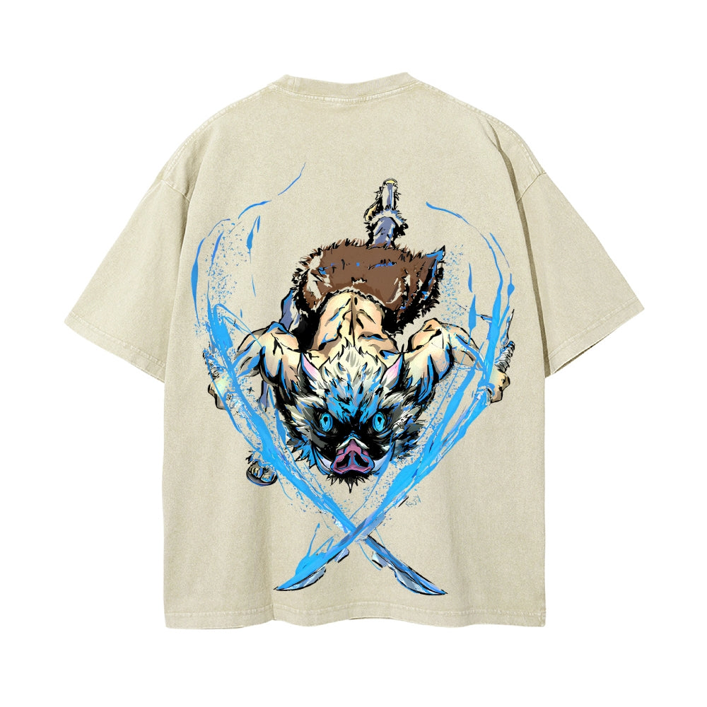 Vintage Oversized T-Shirt Demon Slayer