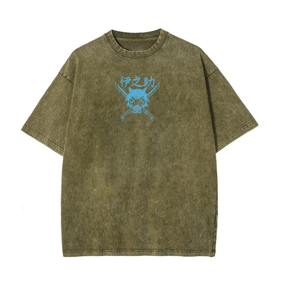Vintage Oversized T-Shirt Demon Slayer