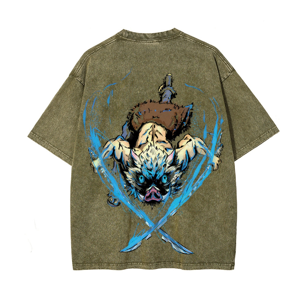 Vintage Oversized T-Shirt Demon Slayer