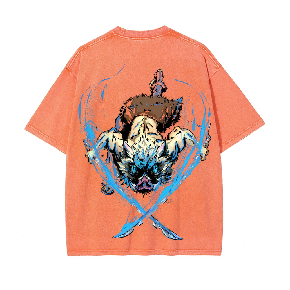 Vintage Oversized T-Shirt Demon Slayer