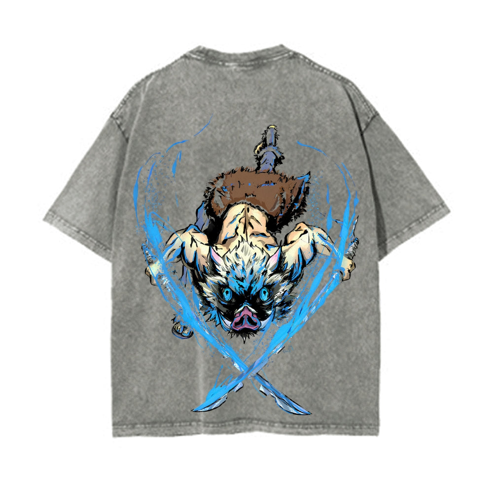 Vintage Oversized T-Shirt Demon Slayer