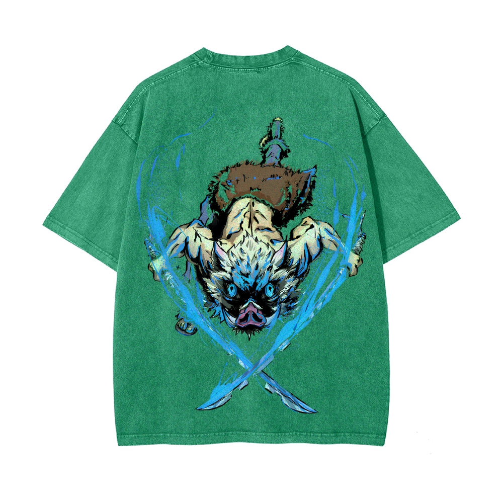 Vintage Oversized T-Shirt Demon Slayer