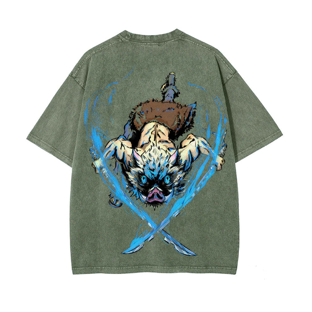 Vintage Oversized T-Shirt Demon Slayer