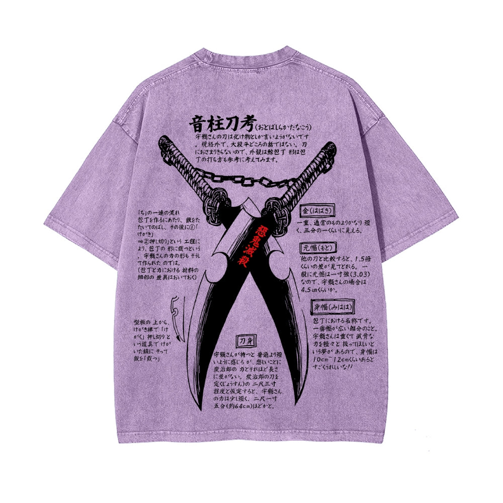 Vintage Oversized T-Shirt Demon Slayer