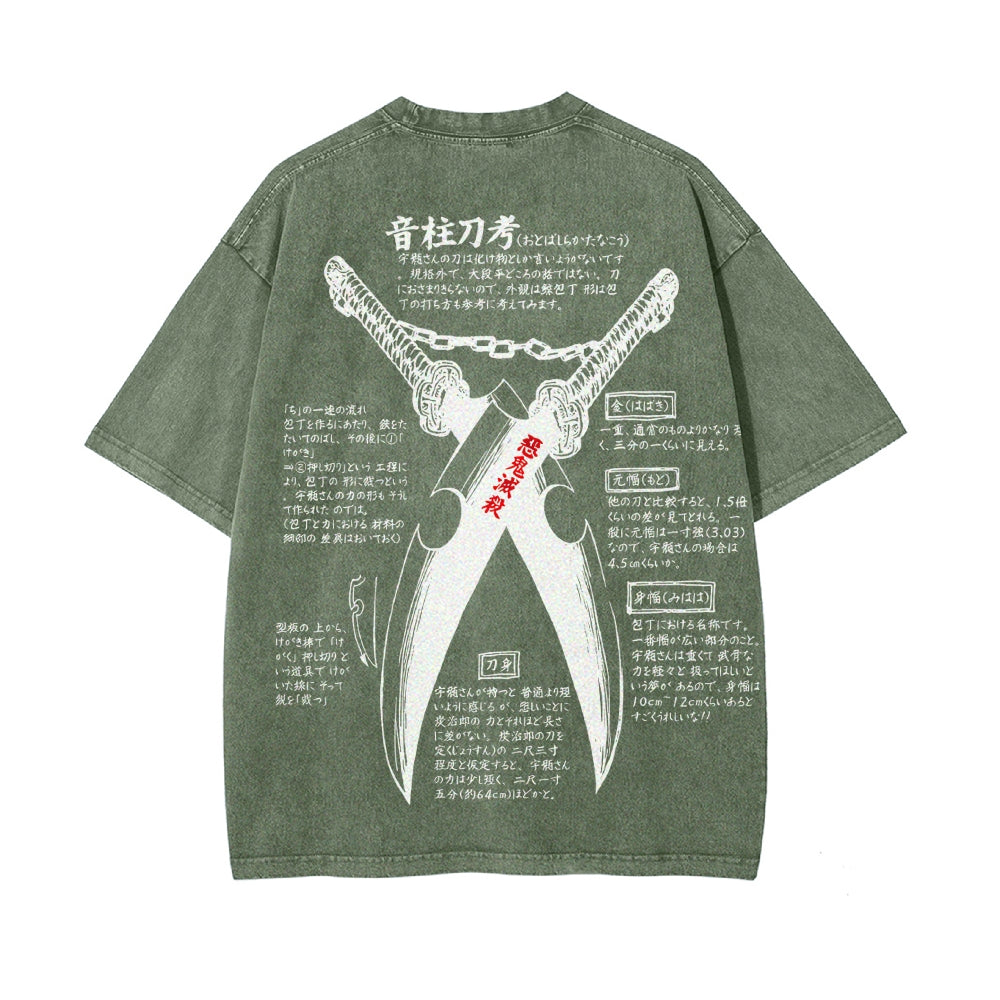 Vintage Oversized T-Shirt Demon Slayer