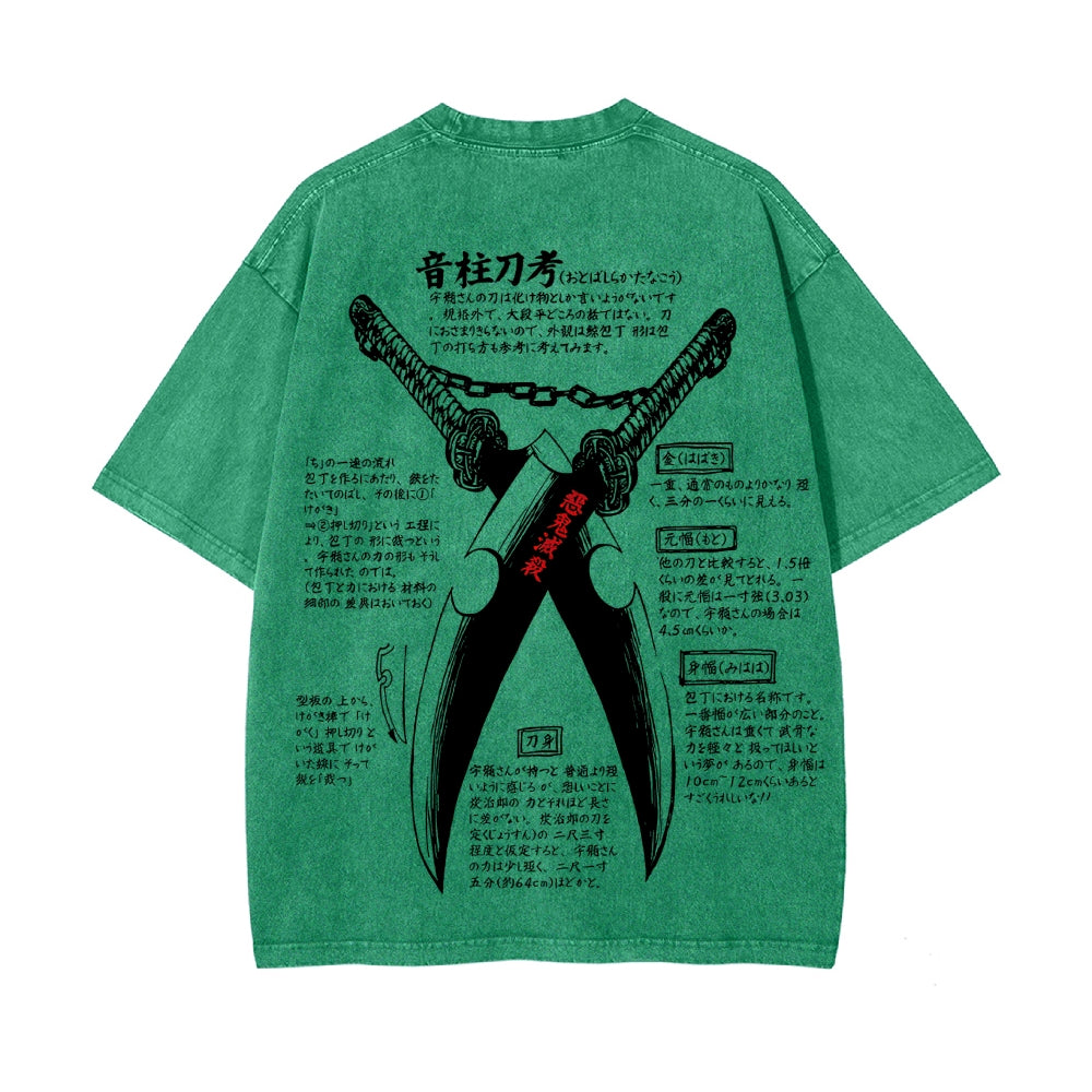 Vintage Oversized T-Shirt Demon Slayer