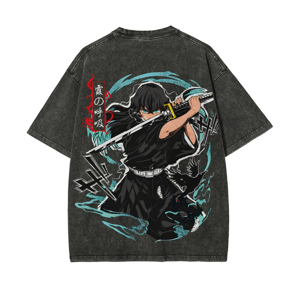 Vintage Oversized T-Shirt Demon Slayer