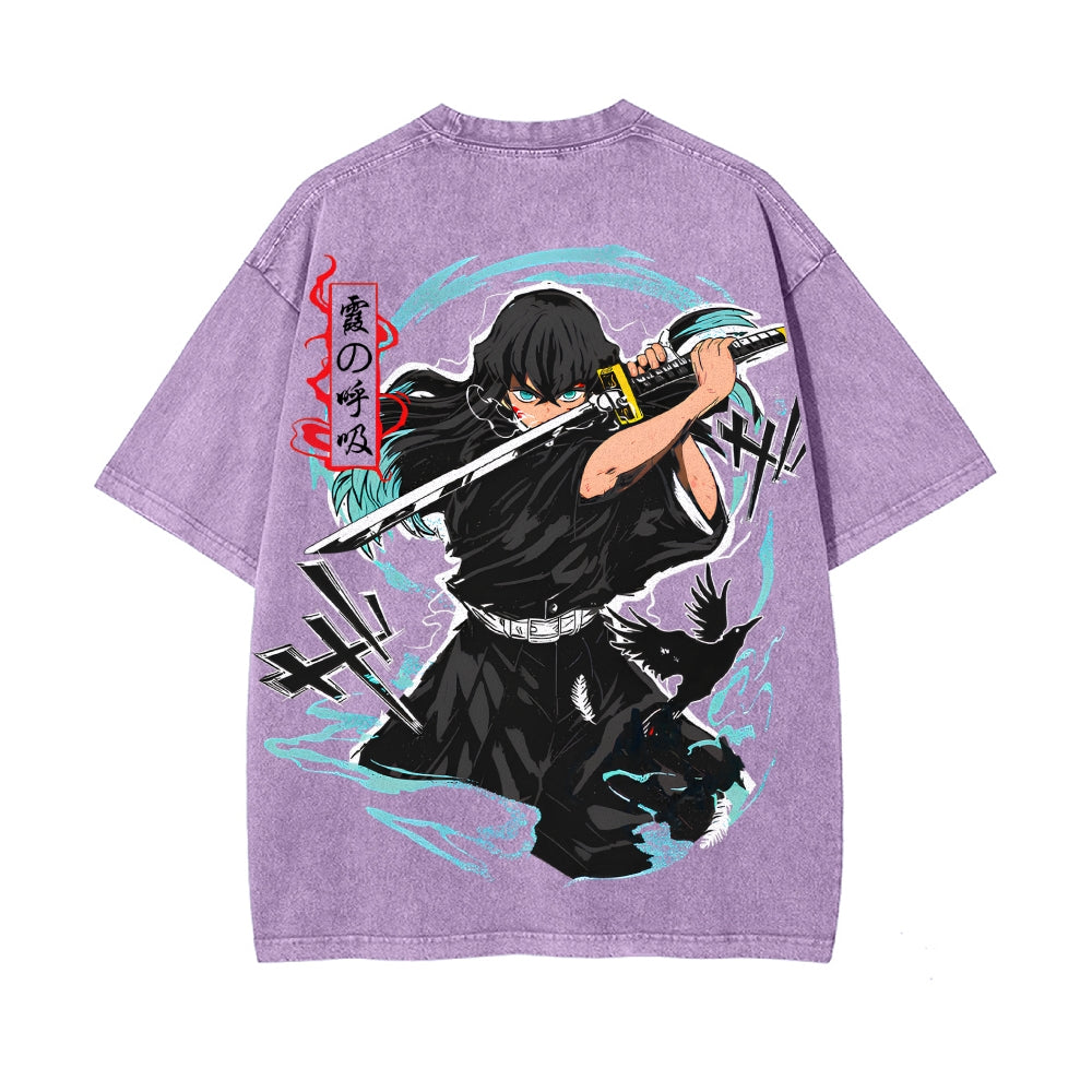 Vintage Oversized T-Shirt Demon Slayer