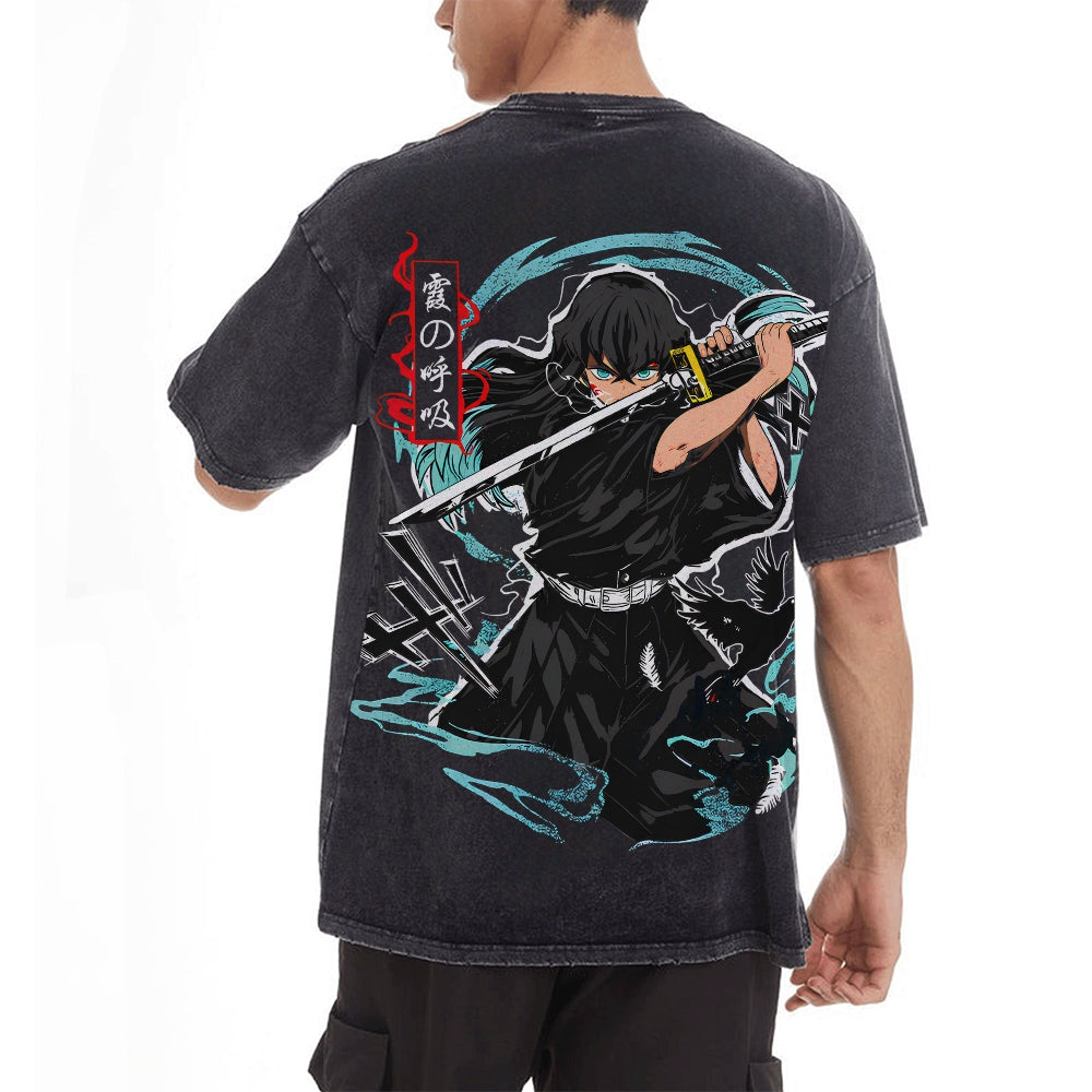 Vintage Oversized T-Shirt Demon Slayer
