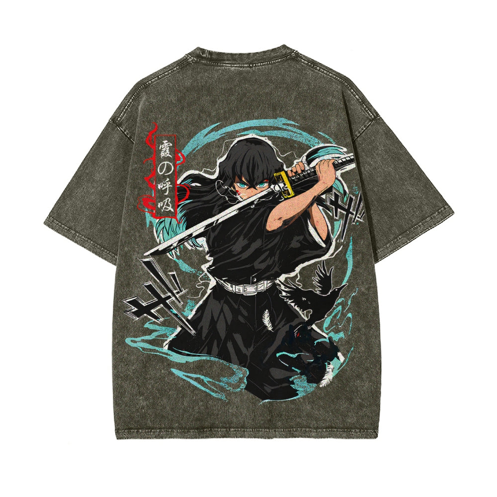 Vintage Oversized T-Shirt Demon Slayer