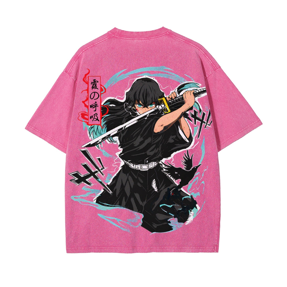 Vintage Oversized T-Shirt Demon Slayer