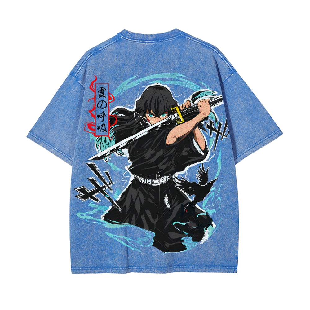 Vintage Oversized T-Shirt Demon Slayer