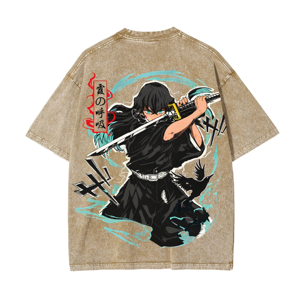 Vintage Oversized T-Shirt Demon Slayer