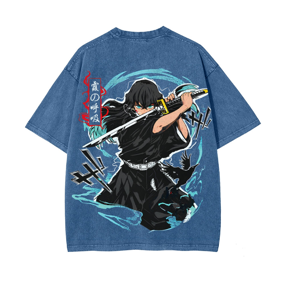 Vintage Oversized T-Shirt Demon Slayer
