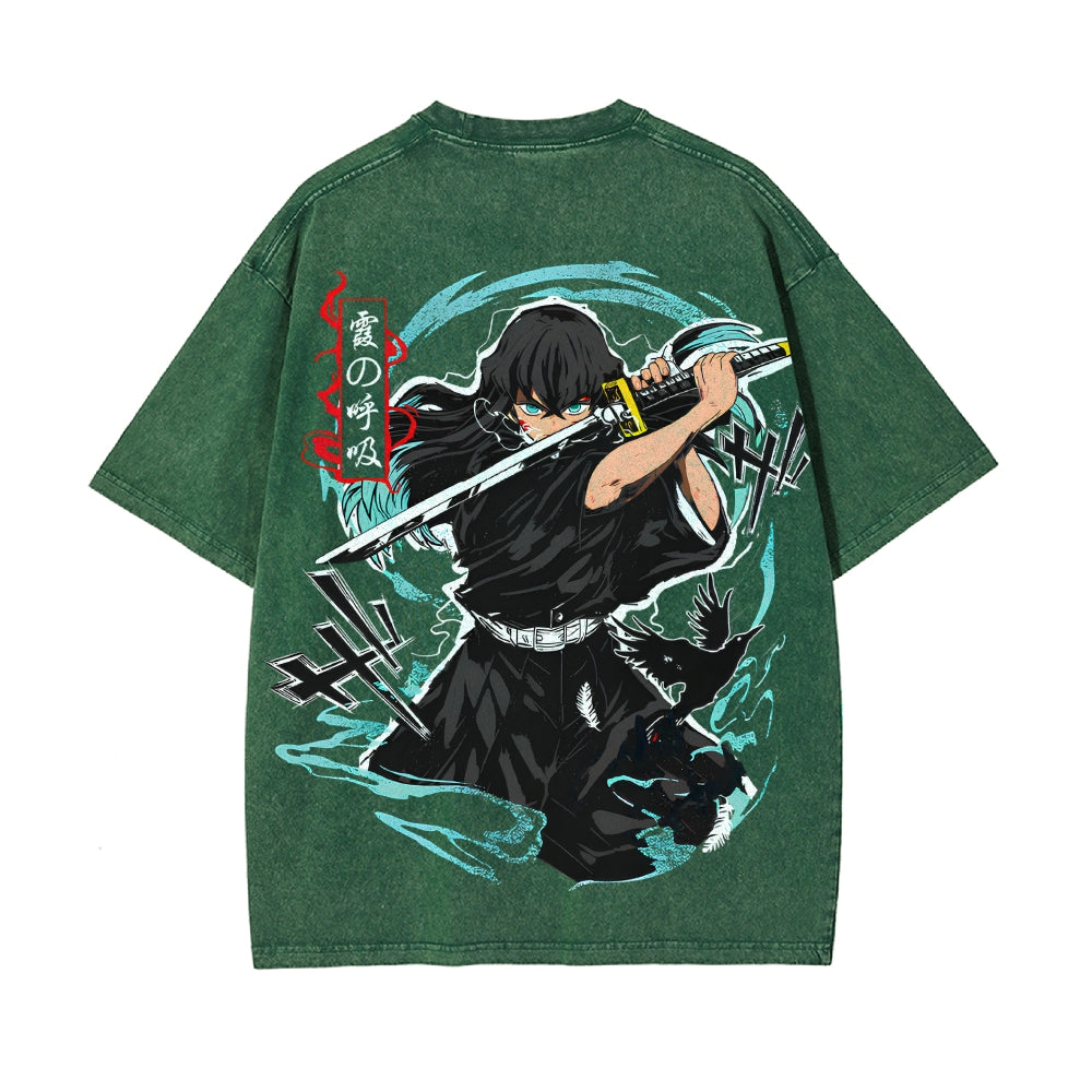 Vintage Oversized T-Shirt Demon Slayer