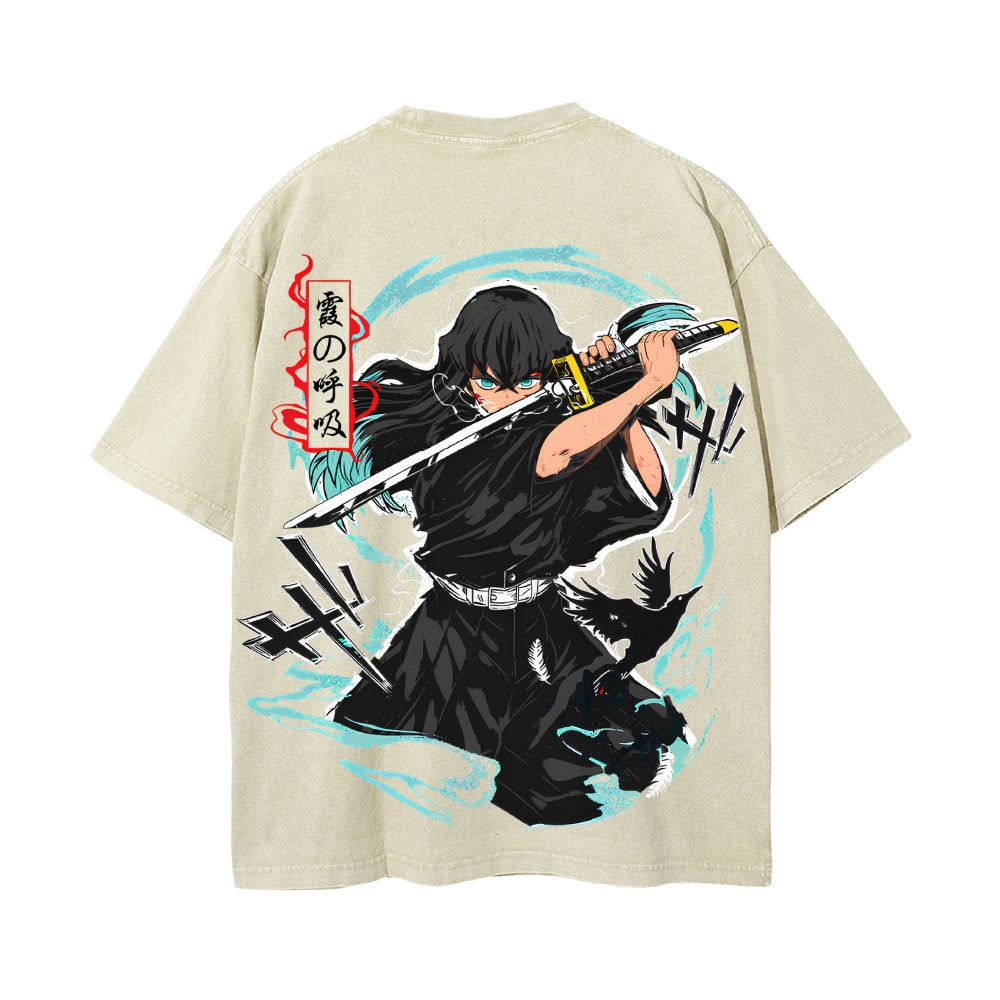 Vintage Oversized T-Shirt Demon Slayer