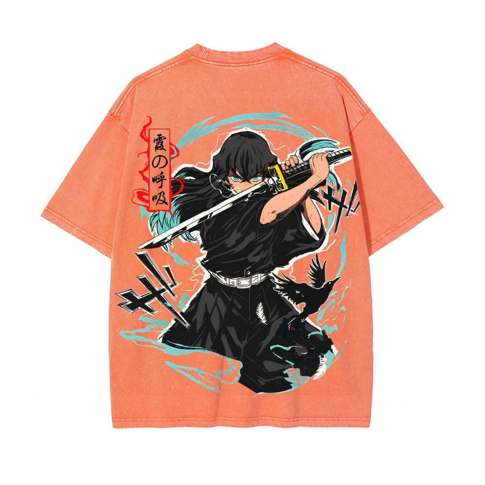 Vintage Oversized T-Shirt Demon Slayer