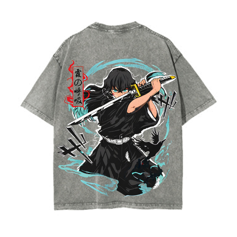 Vintage Oversized T-Shirt Demon Slayer