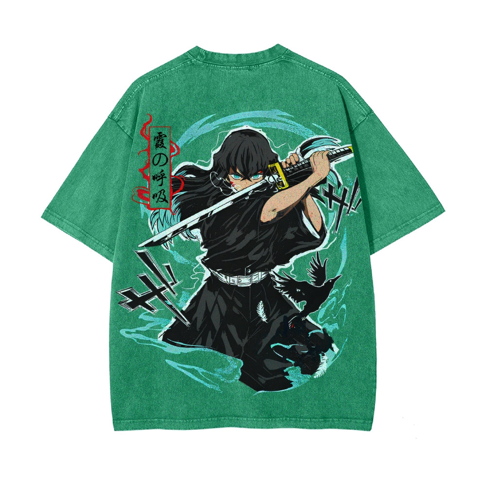 Vintage Oversized T-Shirt Demon Slayer