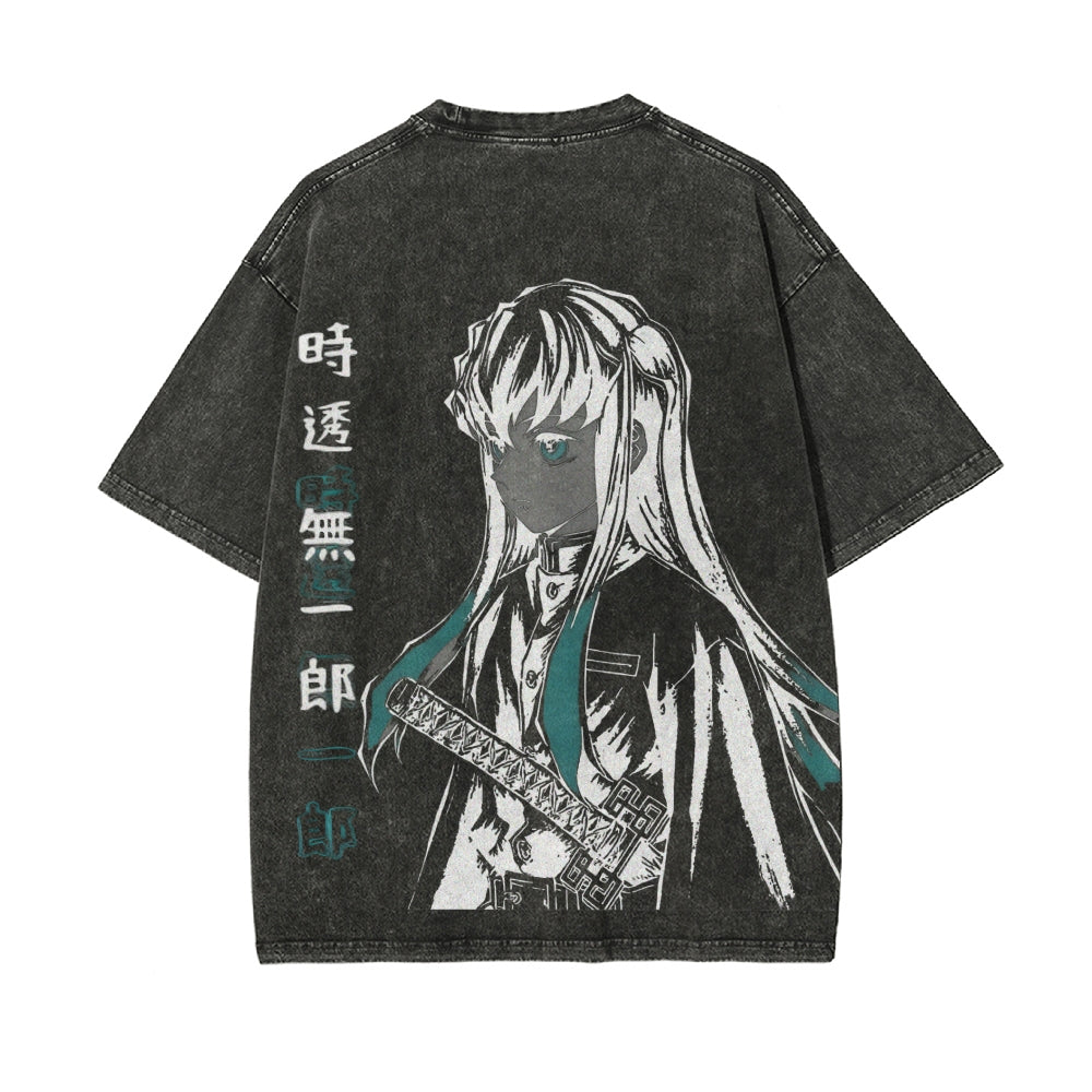 Vintage Oversized T-Shirt Demon Slayer
