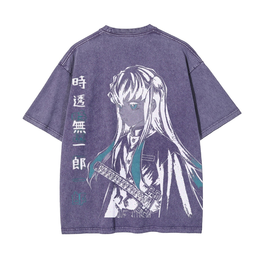 Vintage Oversized T-Shirt Demon Slayer