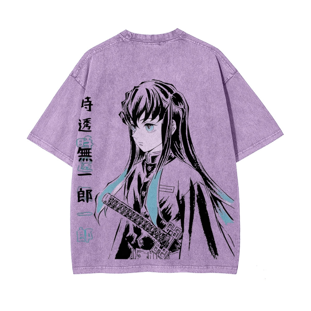 Vintage Oversized T-Shirt Demon Slayer