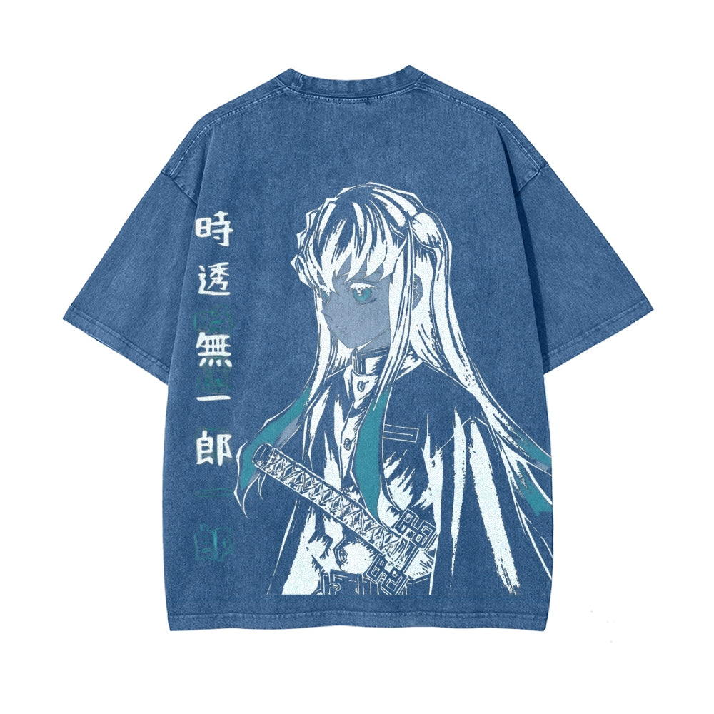 Vintage Oversized T-Shirt Demon Slayer