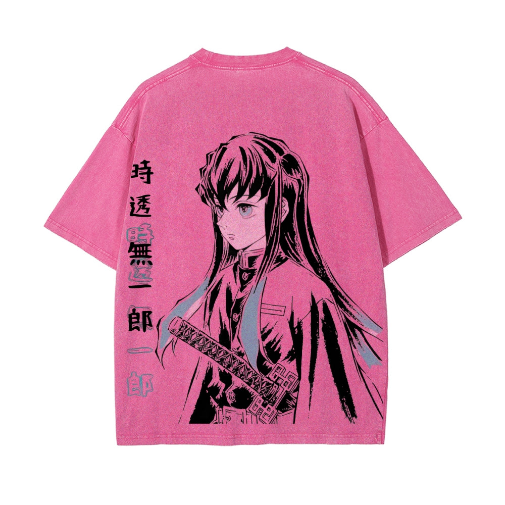 Vintage Oversized T-Shirt Demon Slayer