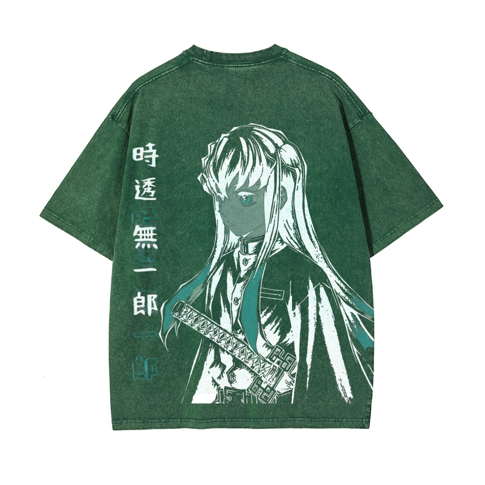 Vintage Oversized T-Shirt Demon Slayer