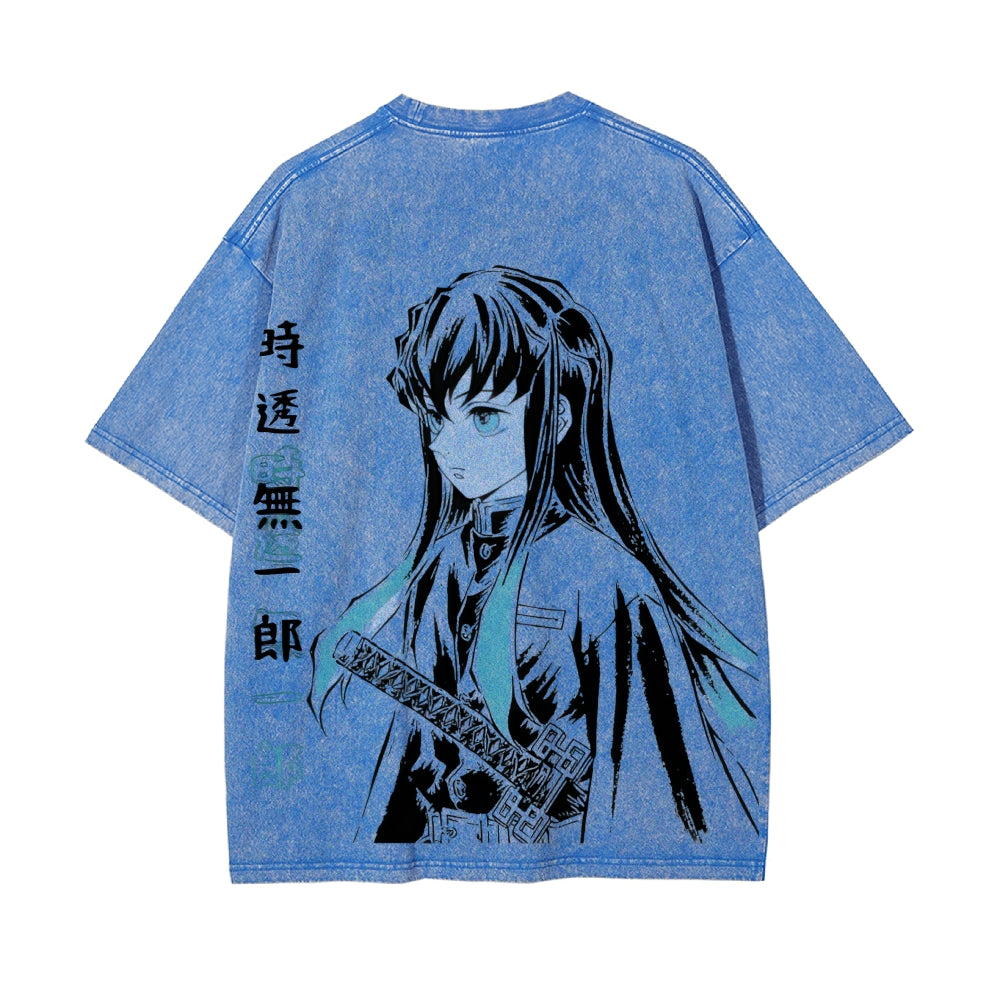 Vintage Oversized T-Shirt Demon Slayer