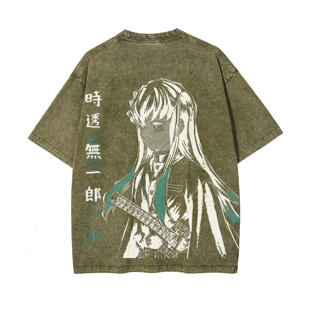 Vintage Oversized T-Shirt Demon Slayer