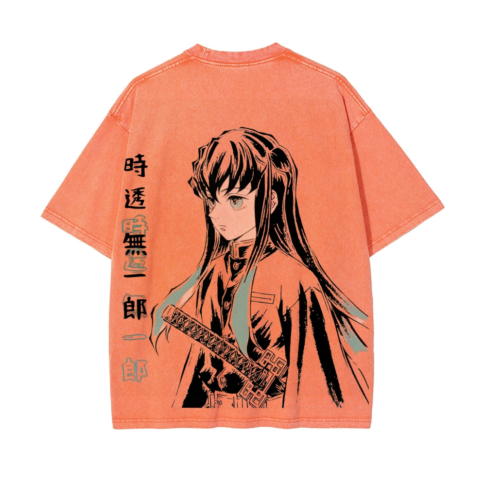 Vintage Oversized T-Shirt Demon Slayer